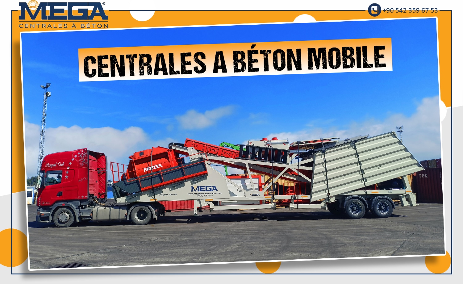 LES CENTRALES A BETON MOBILE Mega Centrales à Béton