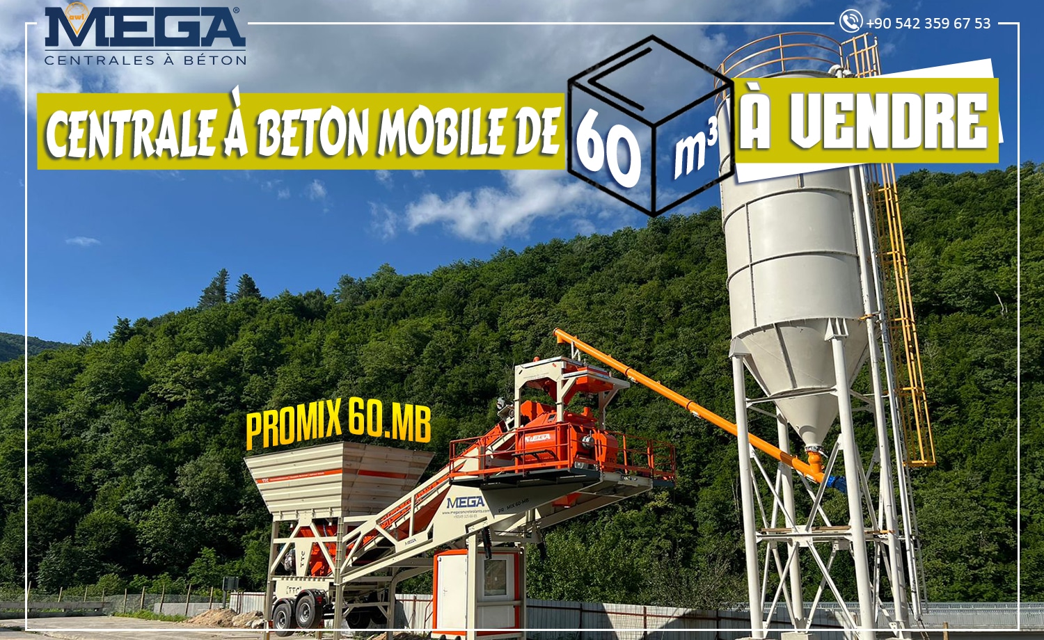 Centrale a Beton de 60 metres cube