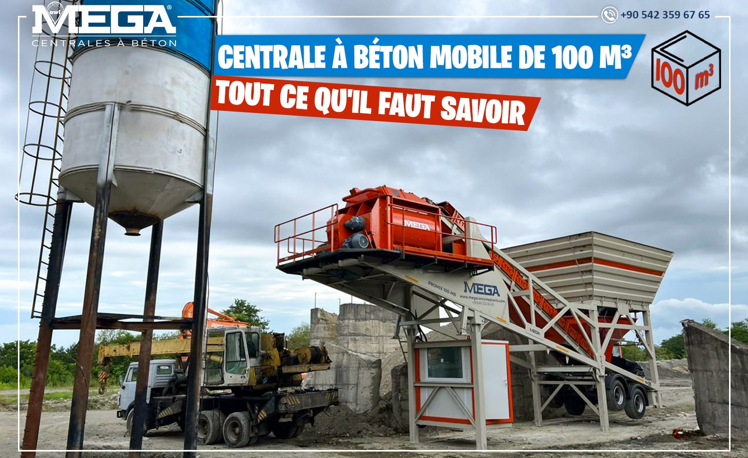 Centrale à Béton Mobile de 100 m³